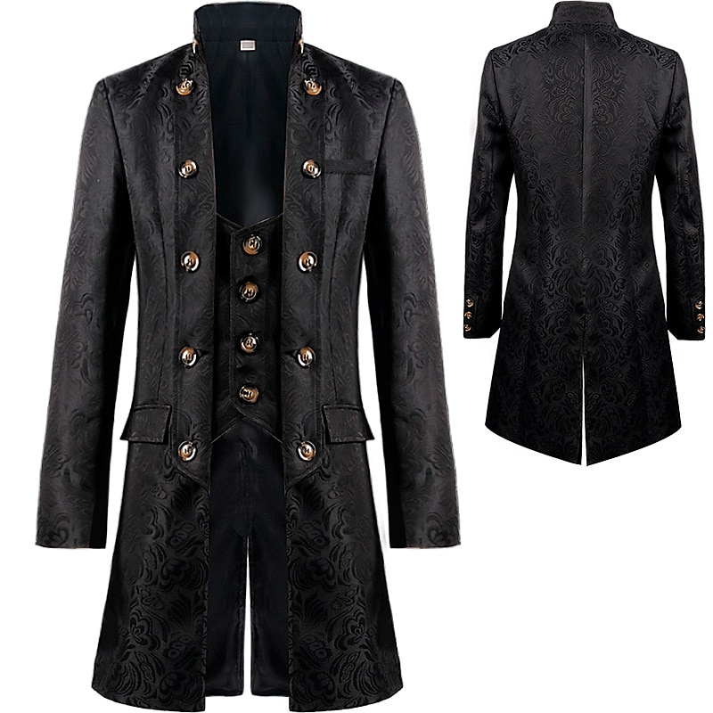 Retrò Vintage Punk & Gotico Medievale Cappotto Mascherata Frac Fiera del Ren Principe Nobile Per uomo Reale Stile Steampunk Carnevale Mascherata Festa / Sera Adulti Cappotto del 2025 a $53.99 –P1