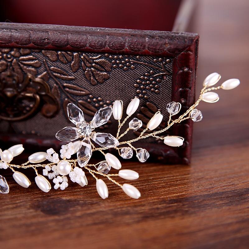 Acessórios de cabelo de casamento para crianças acessório de cabelo de menina de flor princesa tiara de flor branca pérola para menina e meninas de flor linda faixa de cabelo de casamento nupcial de 2026 por $13.49 –P4