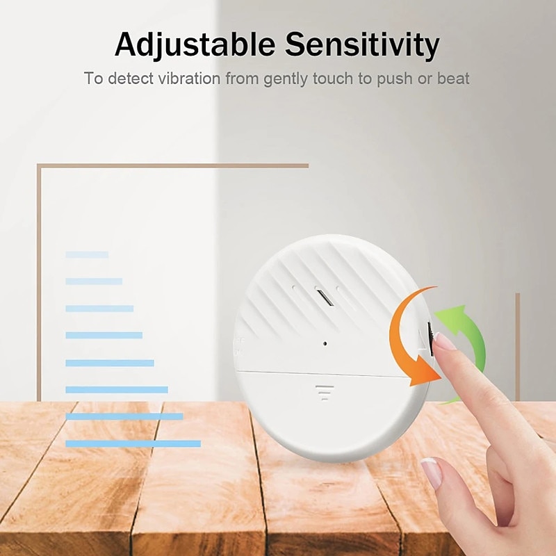 Inductive Door And Window Wireless Vibration Alarm 125dB Glass Breakage Anti-theft Sensor Home Security Protection Alarm 2025 - $19.99 –P10