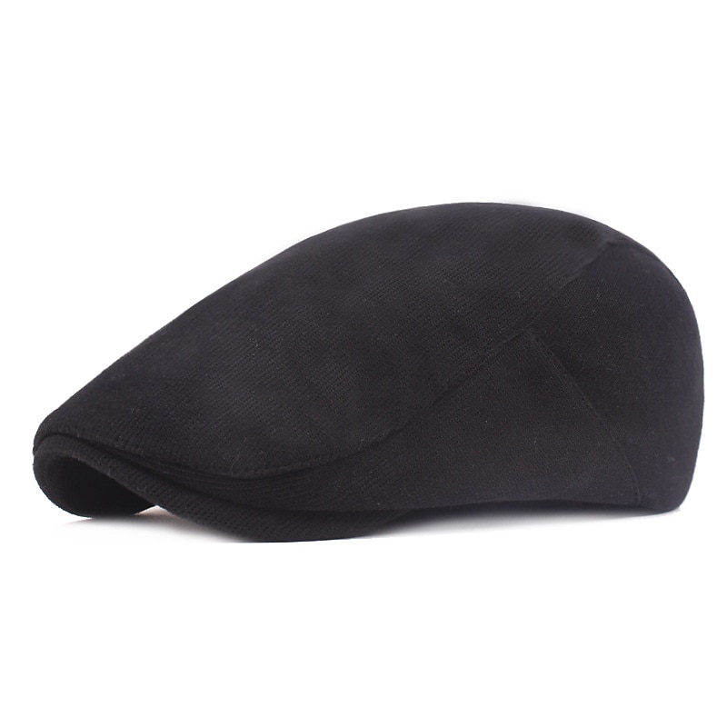 Hombre Gorra Plana Negro Amarillo Algodón Ropa de calle Elegante Moda de los años 20 Exterior Diario Noche Plano Templado 2025 - $17.99 –P9