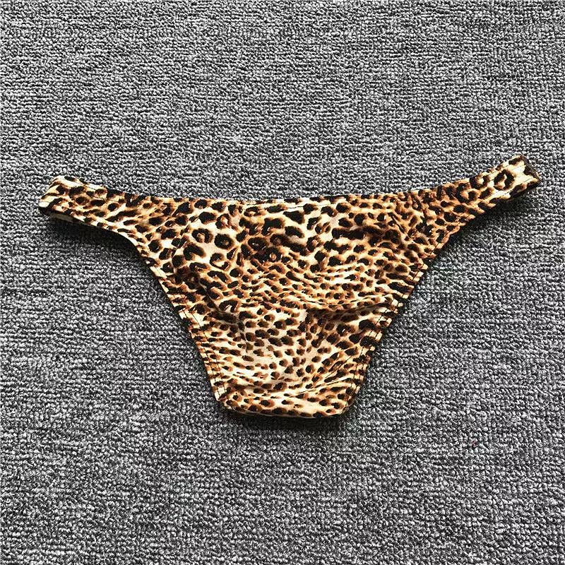 Férfi 1 darab Szexi bugyi Leopárd minta Spandex Poli & pamut keverék Leopárd foltok Alacsony derekú Narancssárga 2025 - $7.99 –P3