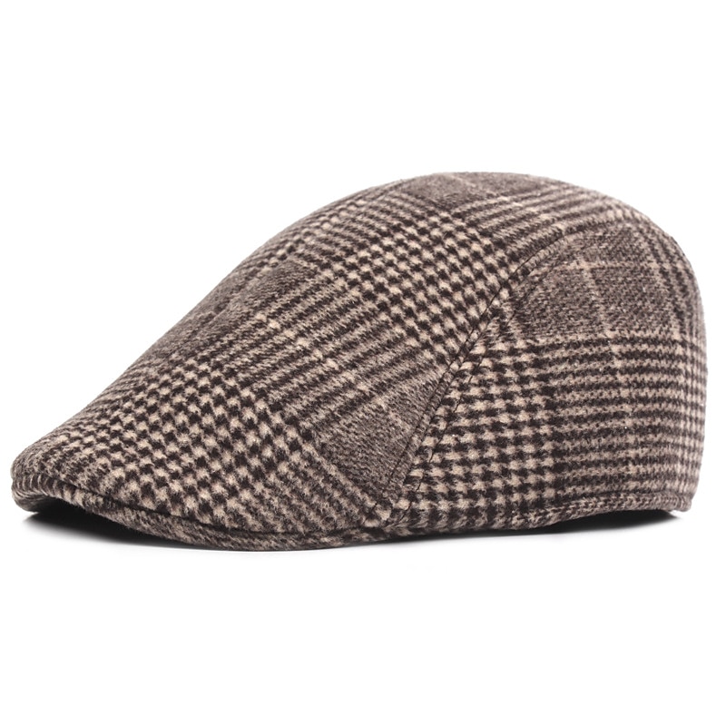 Pánské PLacatá čepice Tweed Cap Světle šedá Tmavě šedá Bavlna Šik ven stylové Móda 20. let Venkovní Denní Jdeme ven Mříž Teplý 2026 - $16.99 –P2