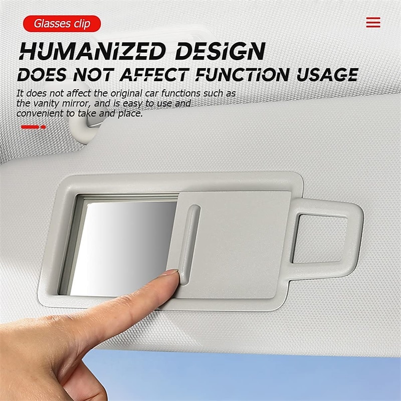 houders voor auto zonneklep magnetische glazen hanger mounter lederen brillen houder zonnescherm opslag ticket kaart clip geschikt voor suv pick-up truck alle modellen 2025 - $19.99 –P6