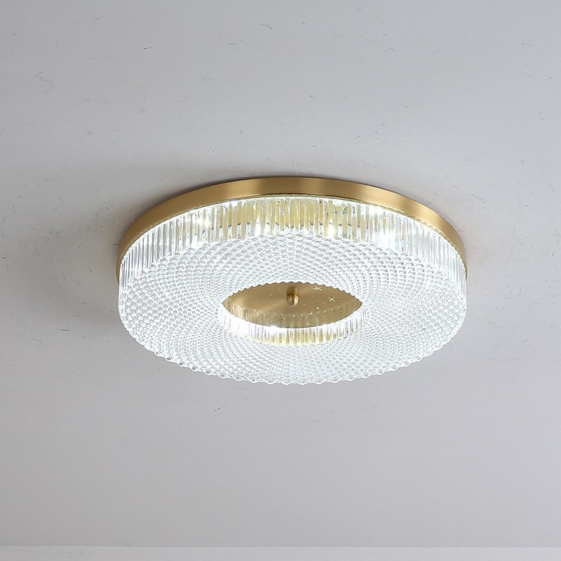 Luz de techo led regulable 40cm 50cm diseño circular luces de techo cobre estilo formal básico led moderno 110-240v 2026 - $311.99 –P9