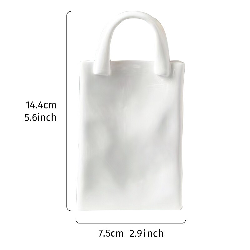 Handbag Vase Tabletop Decoration Creative Flower Arrangement Simple Modern Vase 1PC 2025 - $17.49 –P9