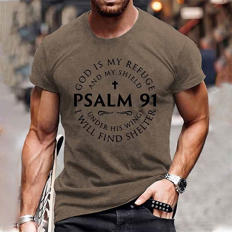 Hombre Letra Camiseta Estilo casual Algodón Manga Corta Gráfico Camisa Vino Gris brezo Negro Camiseta cómoda Exterior Calle Ropa de diseñador de moda 2025 - $15.99 –P9