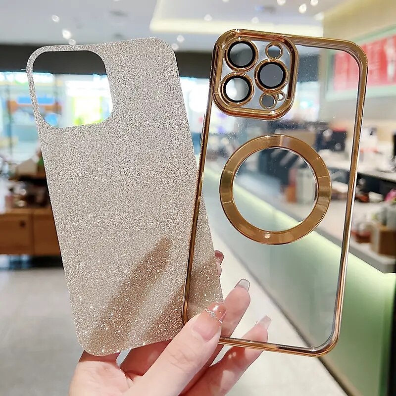 Phone Case For iPhone 15 Pro Max Plus iPhone 14 13 12 11 Pro Max Plus Back Cover With Magsafe with Screen Protector TPU 2025 - $13.99 –P4