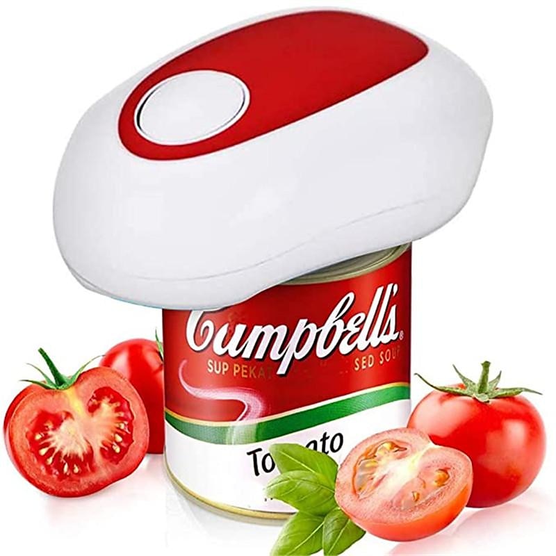 Abridor de latas elétrico - abridor automático de latas e frascos com um toque com bordas suaves ferramenta de cozinha de alta potência de 2025 por $22.99 –P1