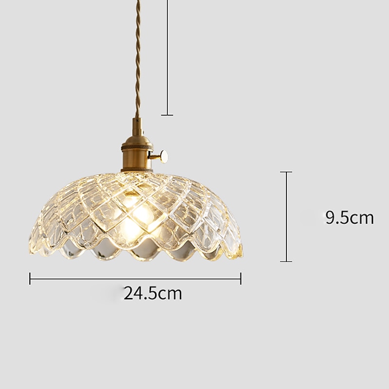 Luz pingente led mini pingente de vidro cobre luz pendurada no teto com sombra recortada de vidro pingente de vidro transparente iluminação para quarto sala de jantar cozinha de 2025 por $205.99 –P14