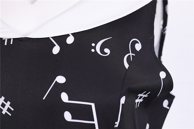 Retro / vintage 1950 Rochie de epoca Rochie leagăn Rochie Flare Note muzicale Pentru femei Carnaval Mascaradă Casul / Zilnic Petrecerea Burlăcițelor Adulți Rochie Rochii de acasă 2025 - $23.99 –P14