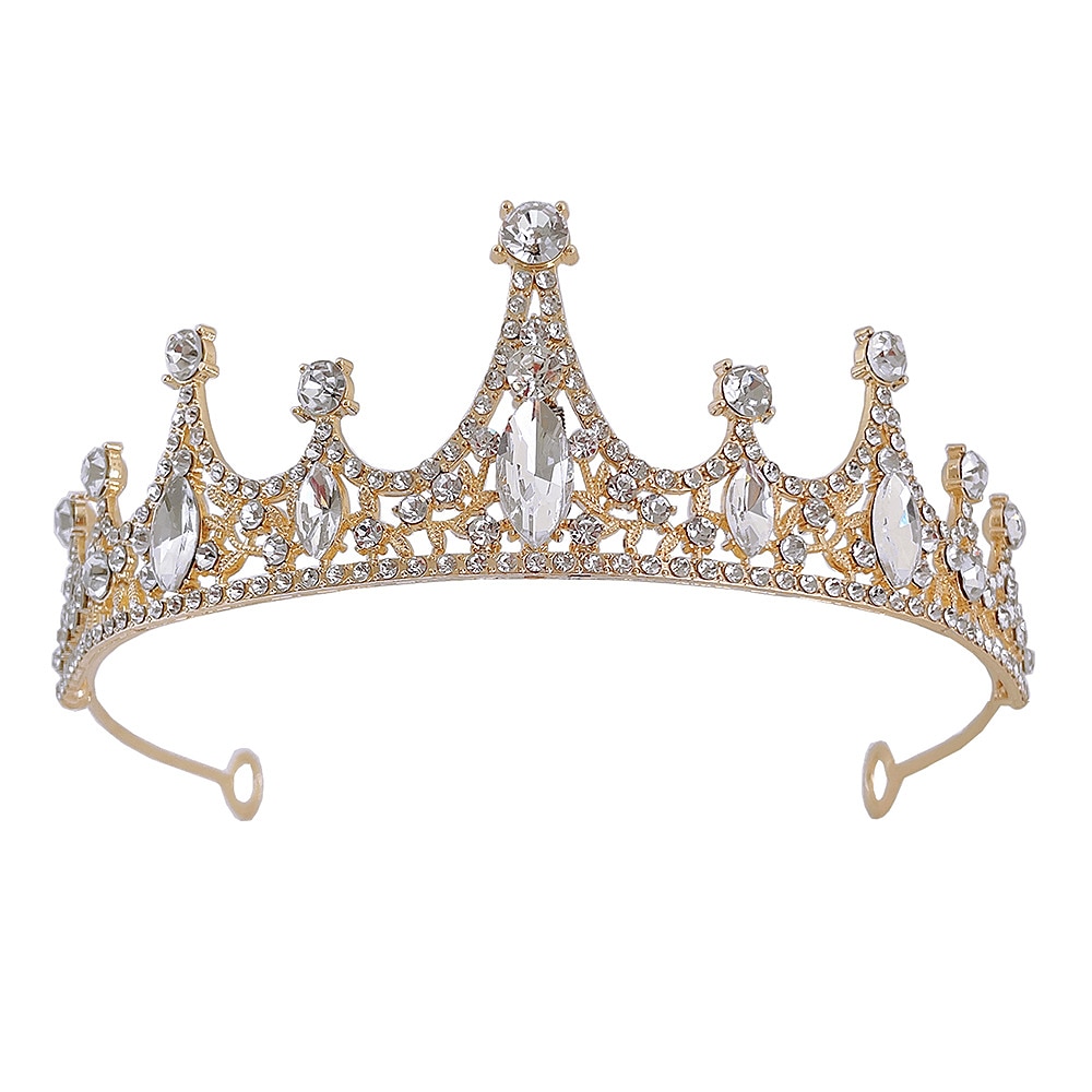 Children's Crown Headwear Flower Children's Crystal Handmade Hair Ornament Girl Crown Princess Birthday Band Stage Performance Photography 2025 - $14.99 –P12