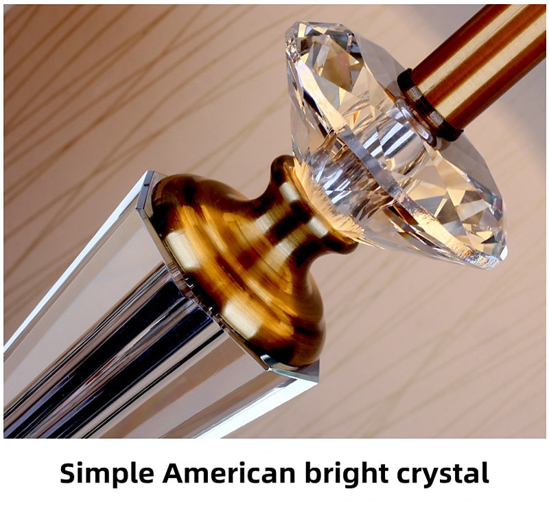 Bedside lamps Multi-shade / Ambient Lamps Crystal / Nordic Style For Living Room / Bedroom Metal Green 2025 - $237.29 –P8