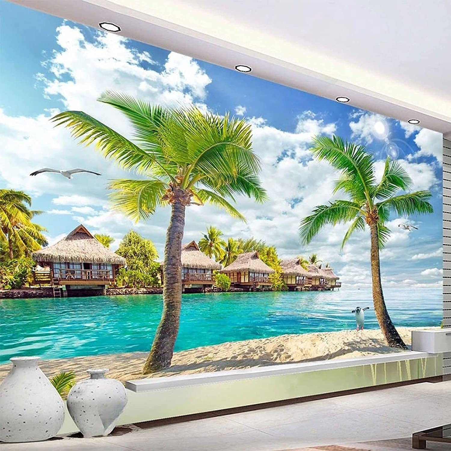 muurschildering behang muursticker die print peel en stick verwijderbare zelfklevende landschap zee boom pvc/vinyl home decor 2025 - $43.99 –P16