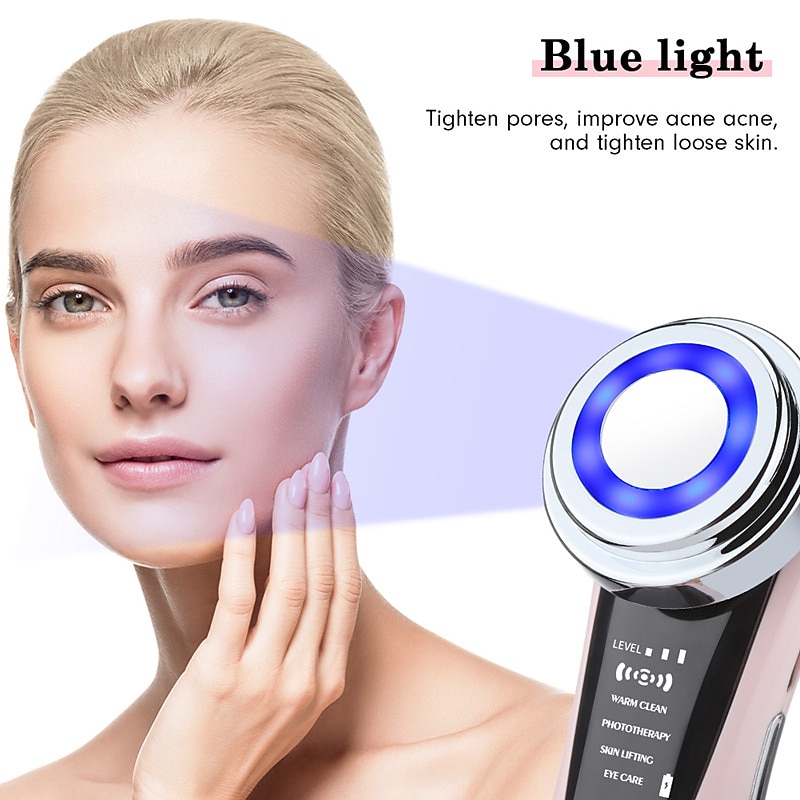 7 in 1 Facial Lifting Device EMS Radiofrequency Micro Current Rejuvenation Facial Massager Light Therapy Anti-aging Anti-wrinkle Beauty Instrument 2025 - $35.99 –P9