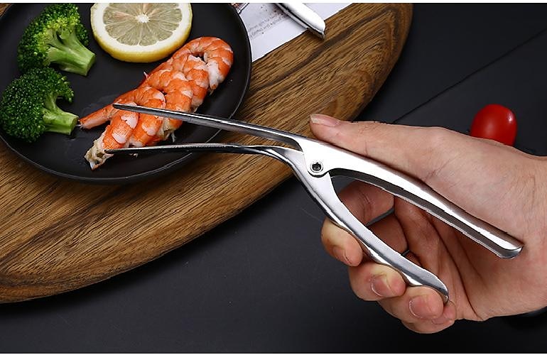 Pinza pela gamberetti in acciaio inossidabile 304 dispositivo aperto per gamberetti pipi gamberetti gadget da cucina per la casa del 2025 a $8.99 –P4