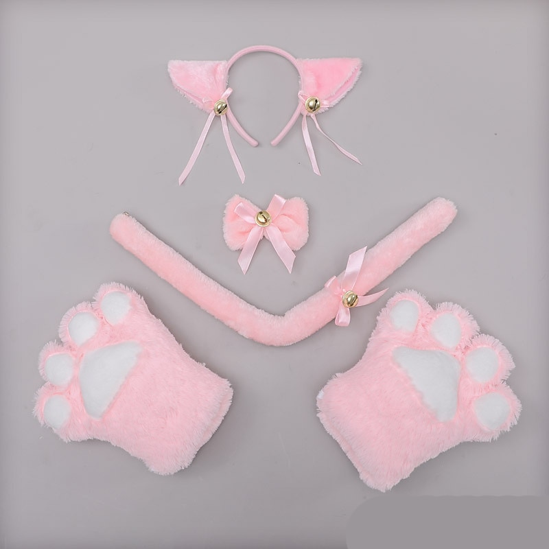 Bandeau Lavage Visage Maquillage Bandeau à Oreilles De Chat En Peluche