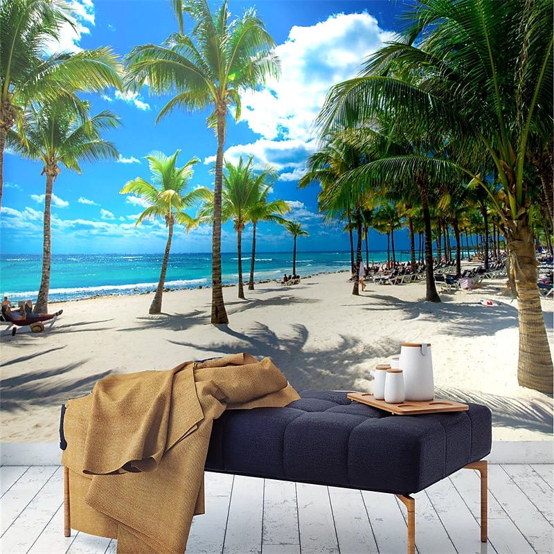 muurschildering behang muursticker die print peel en stick verwijderbare zelfklevende landschap zee boom pvc/vinyl home decor 2025 - $43.99 –P8
