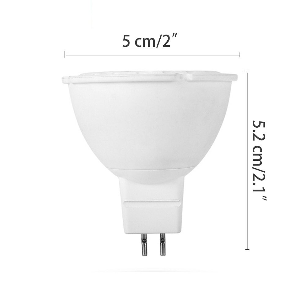 6 pièces 8w projecteurs piste led ampoules downlight source de lumière éclairage à la maison suspension source de lumière mr16 av/dc 12v de 2025 ? $44.99 –P2