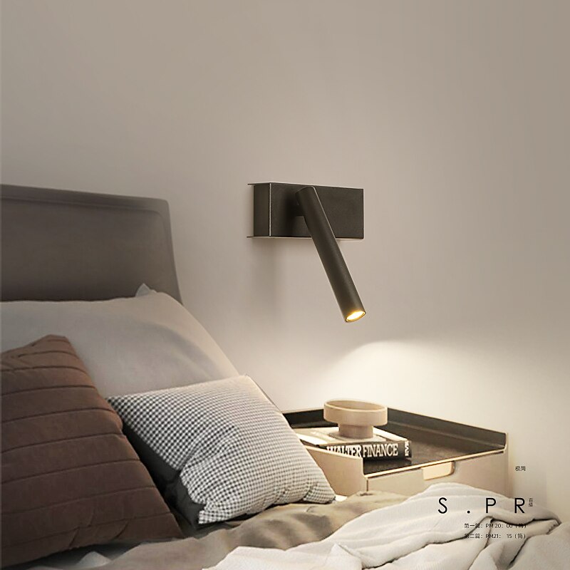 مصابيح حائط LED من Lightinthebox بقدرة 7 وات، إضاءة جدارية قابلة للتعديل ودوارة إبداعية، تحكم عن بعد، ضوء قراءة بجانب السرير في غرفة النوم 2025 - $99.99 –P4