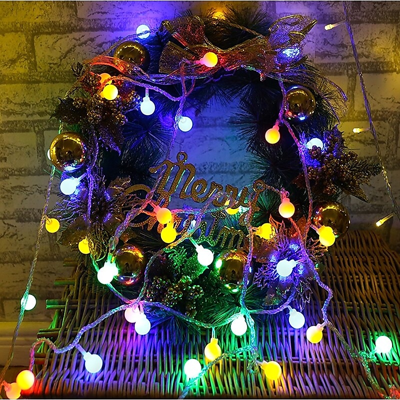 luci della stringa del led 3m-20led 6m-40led 10m-80led luci della sfera della lampadina del usb stringa di luce impermeabile matrimonio all'aperto vacanze di natale del 2025 a $7.99 –P7