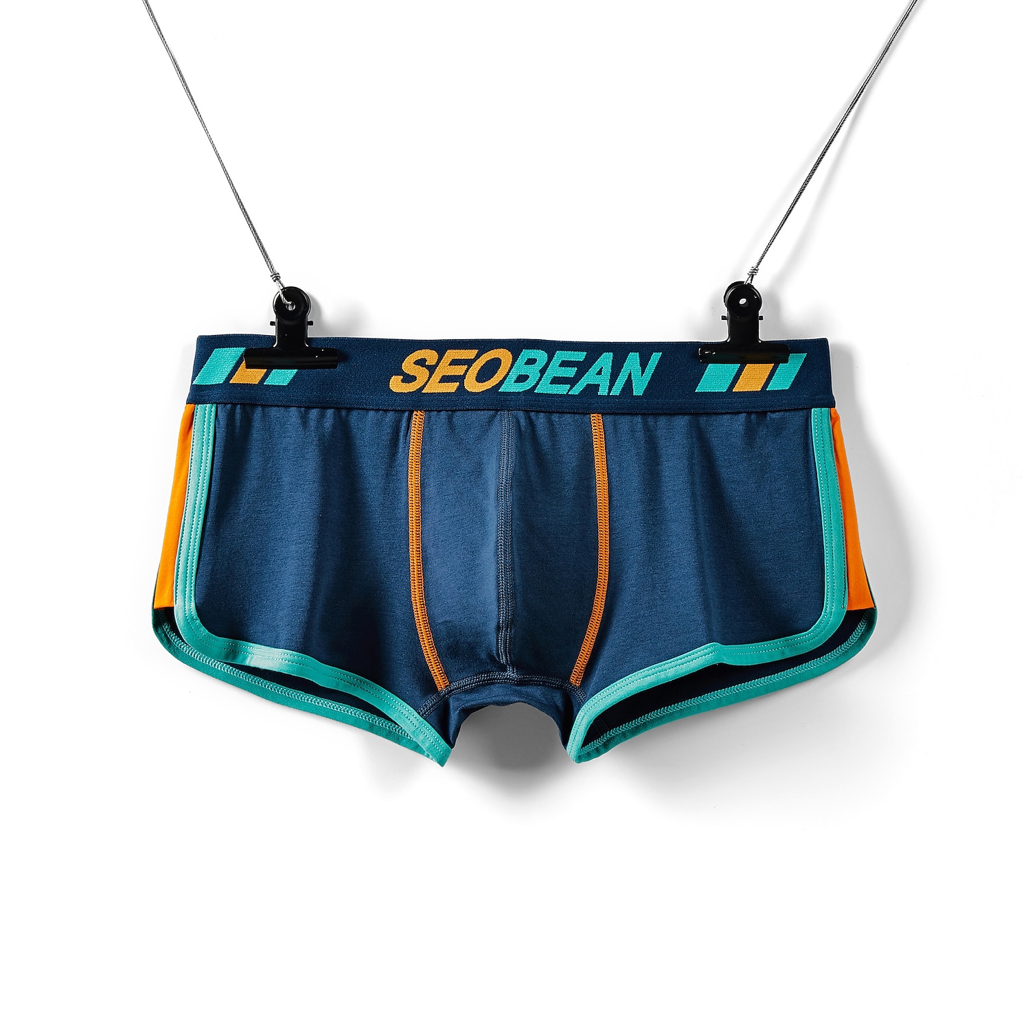 Bărbați 1 Bucată Boxeri Lenjerie de corp Imprimeu Spandex Amestec poliester / bumbac Lavabil Comfortabil Bloc Culoare Scrisă Talie Joasă Negru Alb 2025 - $10.49 –P9