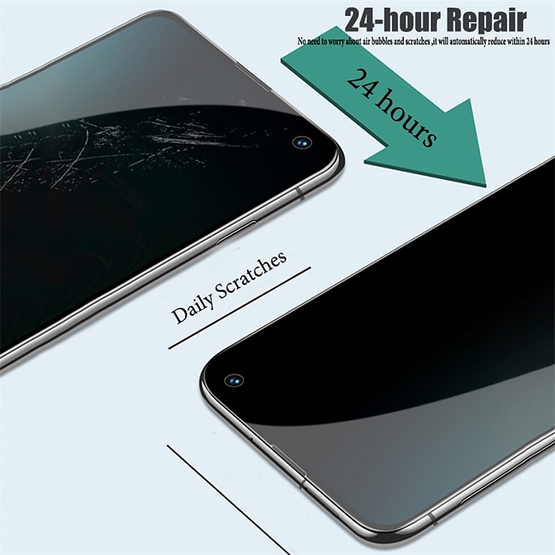 2025年 2 PCS スクリーンプロテクター 用途 サムスンのギャラクシー S24 Ultra Plus S23 S22 S21 S20 Plus Ultra Note 20 Ultra 10 Plus S25ウルトラ TPUヒドロゲル 覗き見防止 気泡防止 指紋防止 超薄型 傷防止  コレクション – $13.99 –P4