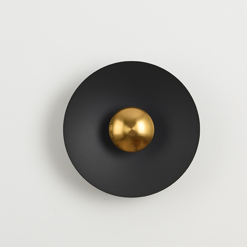 innendørs vegglampe led kobber sirkel design stue soverom metall vegglamper 3000k e26 vegglampe for soverom bad 2025 - $116.99 –P5