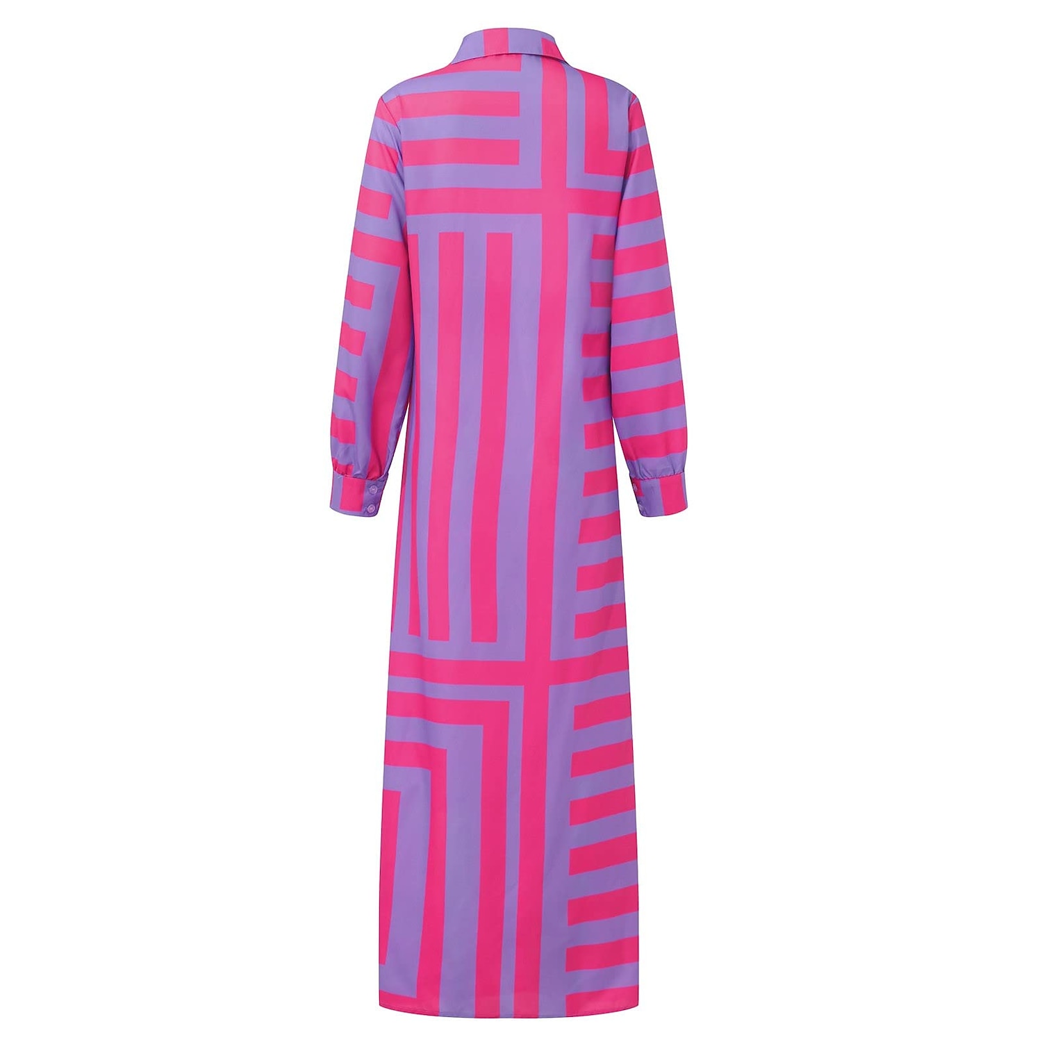 robe chemise femme moulante robe portefeuille maxi robe longue extérieur mode quotidienne bohème col chemise froncé fendu manches longues été automne printemps 2023 coupe régulière violet orange vert de 2025 ? $34.99 –P12