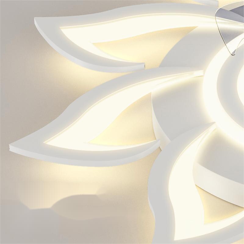 LED Ceiling Fans Dimmable with Remote Contral Flower Design Flush Mount Ceiling Lamp Acrylic Lampshade Chandelier Bedroom Living Room 2025 - $244.69 –P7