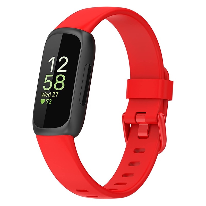 Smart Watch Band Συμβατό με Fitbit Inspire 3 σιλικόνη Εξυπνο ρολόι Λουρί Μεταλλικό κούμπωμα Αδιάβροχη Ρυθμιζόμενο Αθλητικό Μπρασελέ Αντικατάσταση Περικάρπιο 2025 - $11.99 –P4