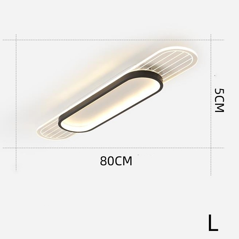 потолочный светильник из алюминиевого сплава со светодиодной лентой, потолочный светильник 25 см, потолочный светильник для гостиной, коридора, прохода 2026 - $86.99 –P9