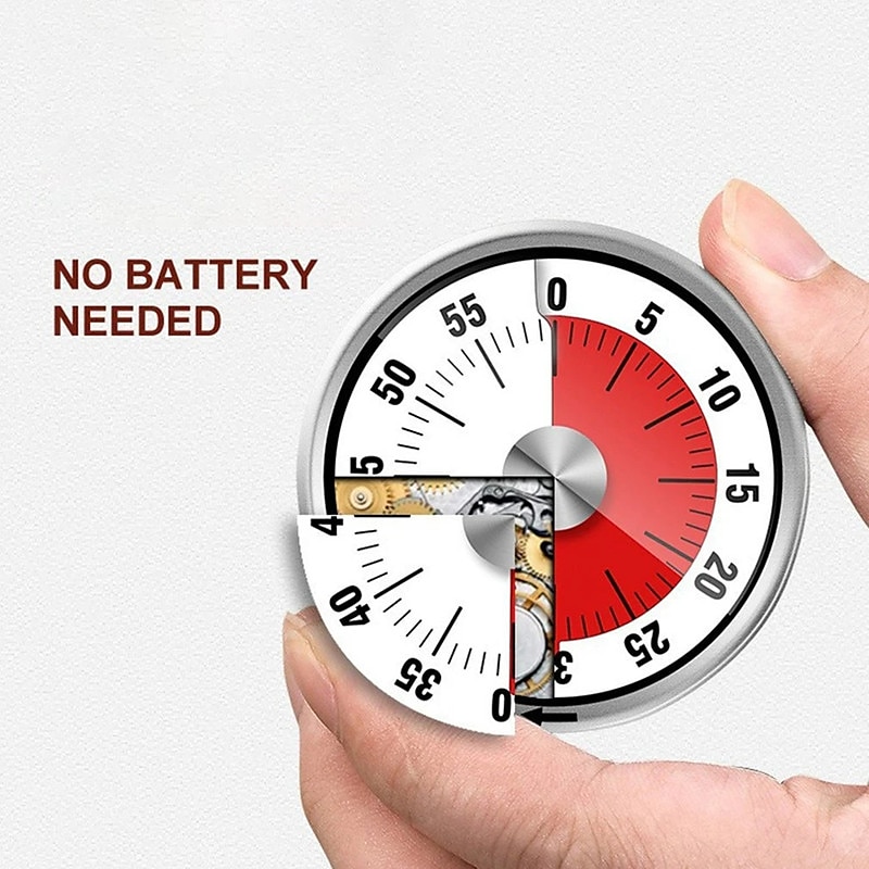 Kitchen Mechanical Timer 60 Minute Alarm Cooking Timer Loud Alarm Magnetic Clock Timer 2025 - $17.99 –P5