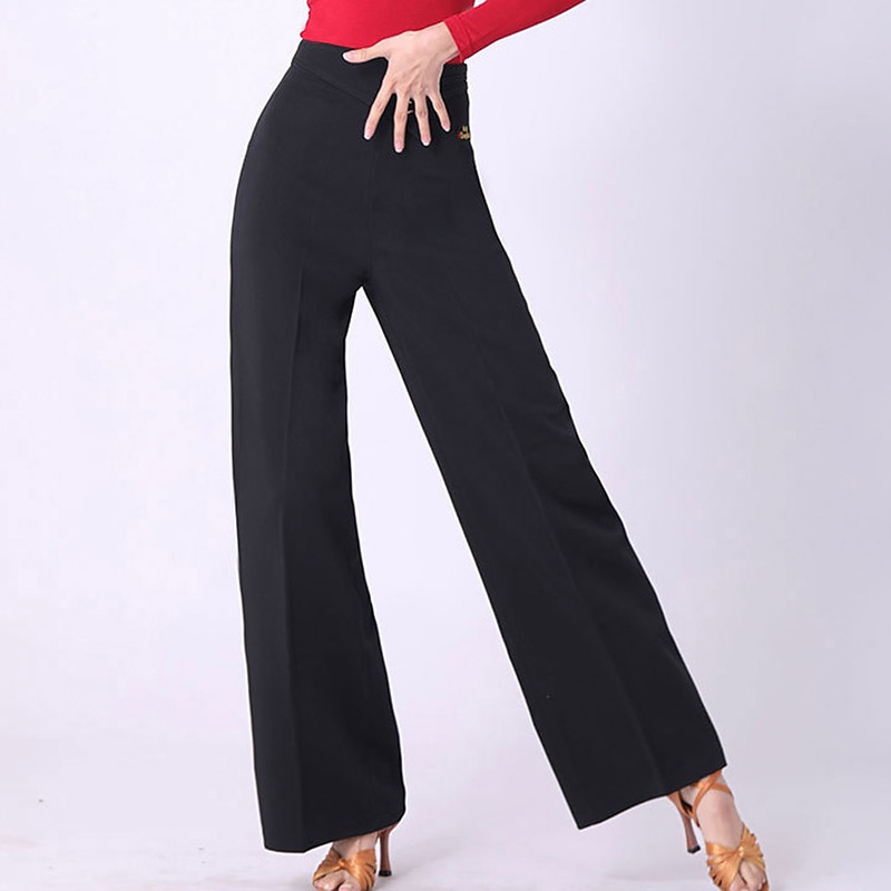 Balli latino-americani Balli da sala Pantaloni Colore Puro A fantasia Per donna Prestazioni Addestramento Alto Elastene del 2026 a $47.99 –P5