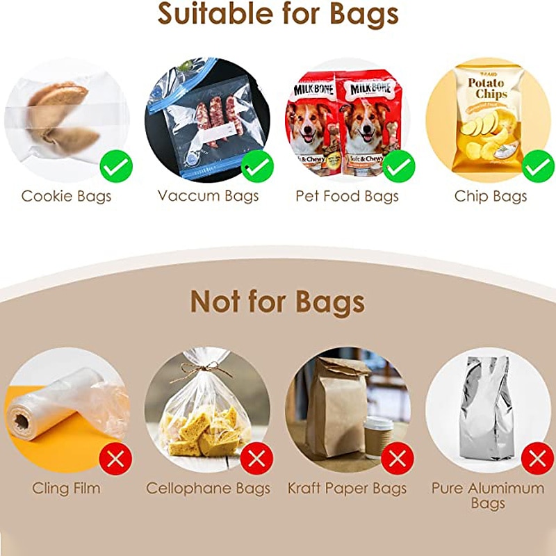 Portable Mini Heat Bag Sealer Storage Bag Clip Sealing Machine Food  Packaging Organizer Snack Sealing Kitchen Hacks Gadgets