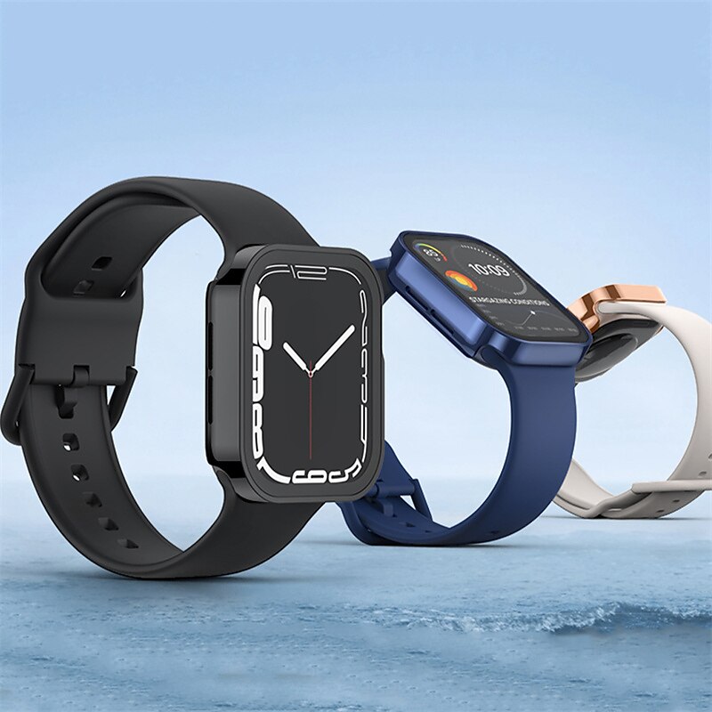 2025年 スクリーンプロテクター付き時計ケース と互換性があります Apple Watch Ultra 49mm / Series 8 7 41mm 45mm / Series 6 5 4 SE 40mm 44mm 耐衝撃 ハードPC 腕時計 カバー コレクション – $11.99 –P10