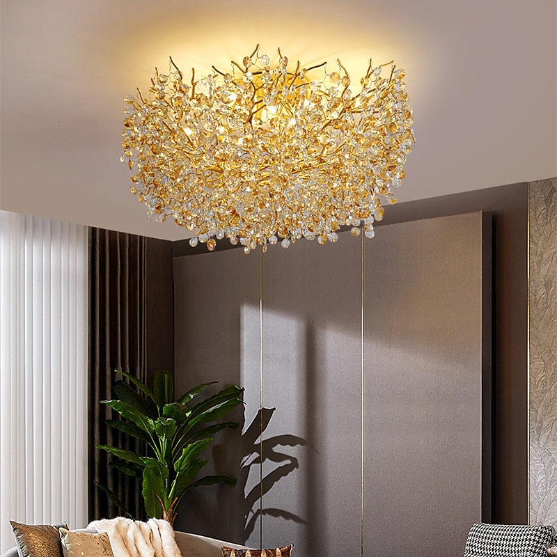 60 cm Unikalny wzór Żyrandol Aluminium LED Styl skandynawski 110-240 V 2026 - $647.89 –P5