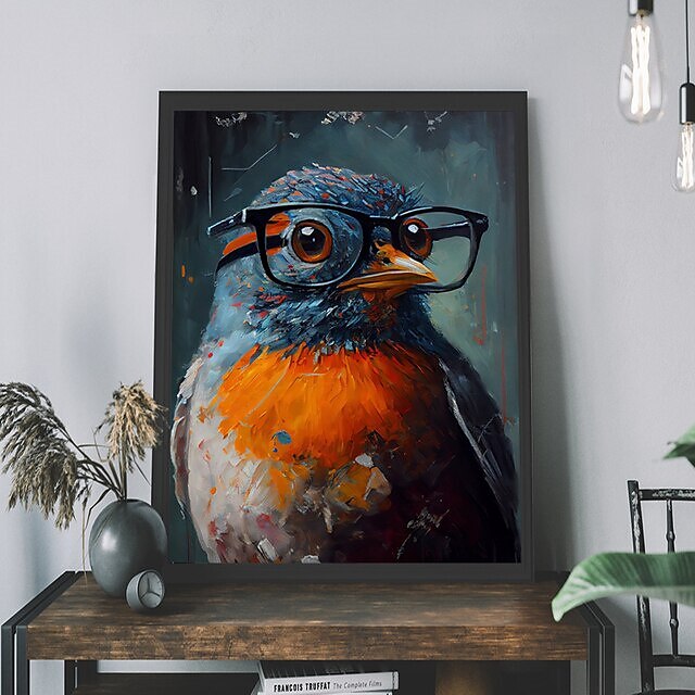 1st punkrock kattporträtt oljemålning väggkonst original konsttryck felino anmail mpressionist heminredning djurhus husdjursdekor 2025 - $18.49 –P5