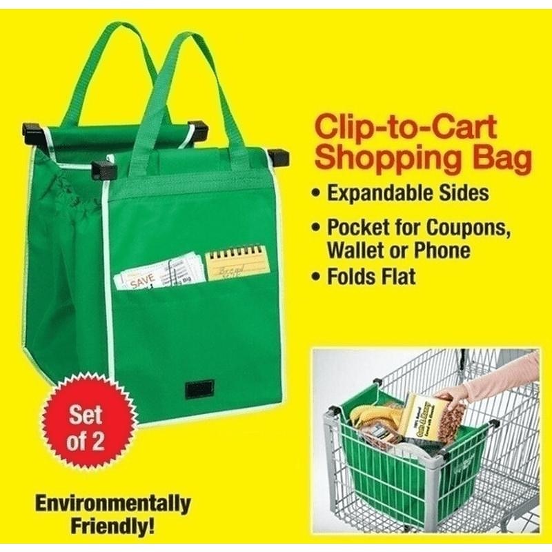 verdikte groene supermarkt winkelwagen boodschappentas stoffen opbergtas non-woven handtas tv product grabbelton 2025 - $10.49 –P8