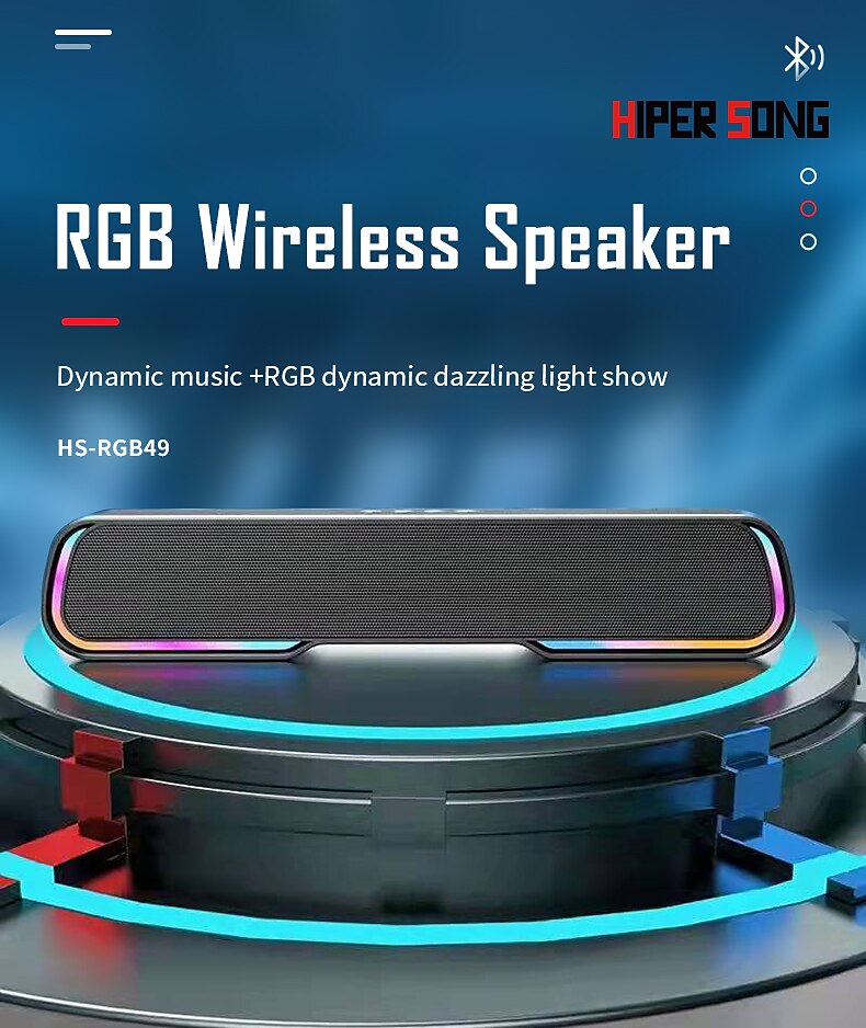 rgb светоизлучающий мини-настольный длинный портативный саундбар сабвуфер высокой мощности ПК ретро полнодиапазонный bluetooth-динамики сом для дома 2025 - $54.99 –P1