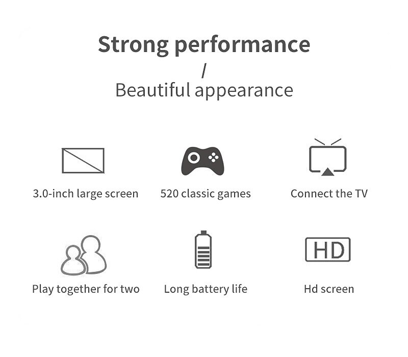 S8 Handheld Game Console Retro Mini Game Console with 520 Classic Games 3.0 inch Screen Rechargeable Battery Portable Games Console Support TV Ideal Gift for Kids Adult Friend Lover 2025 - $31.99 –P5
