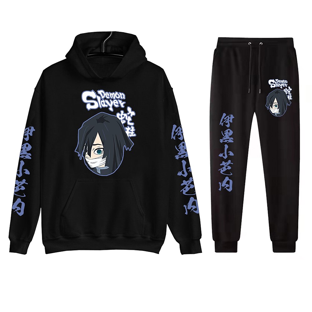 Kanroji Mitsuri Pants Outfits Hoodie Anime Front Pocket Graphic For Couple's Men's Women's Adults' Hot Stamping Casual Daily 2025 - $35.99 –P6