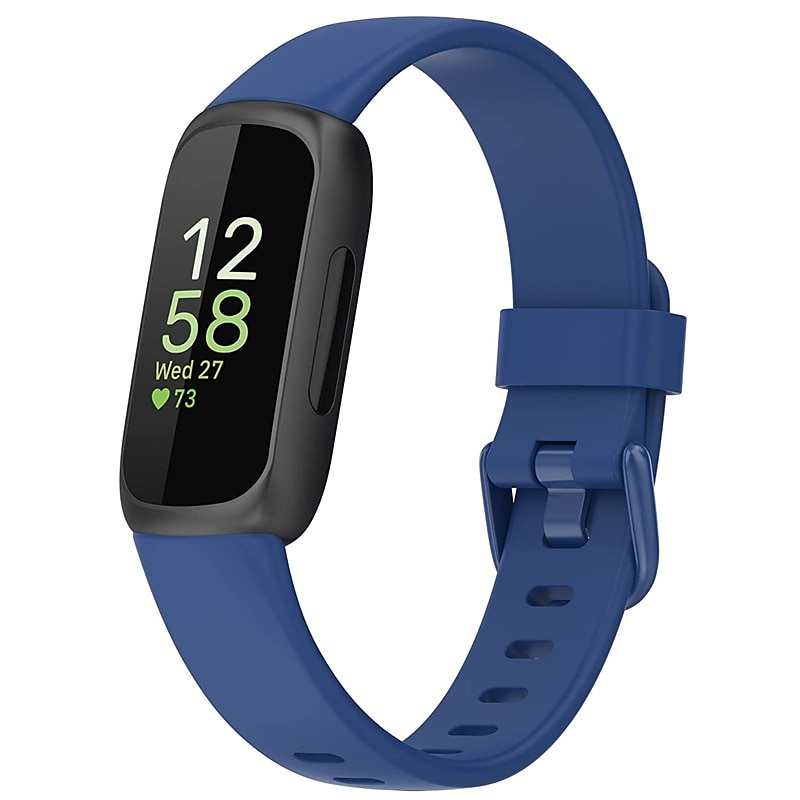 Smart Watch Band Συμβατό με Fitbit Inspire 3 σιλικόνη Εξυπνο ρολόι Λουρί Μεταλλικό κούμπωμα Αδιάβροχη Ρυθμιζόμενο Αθλητικό Μπρασελέ Αντικατάσταση Περικάρπιο 2025 - $11.99 –P10