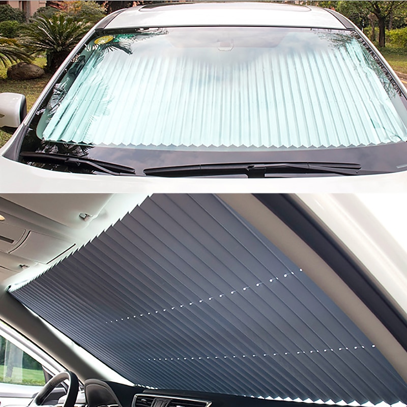 1 PCS Car Sun Shade Windshield Retractable Easy to Enstall For universal Windshield Sun Sun Protection Glare Polyvinyl Chloride 46/65/70/80 cm 2025 - $22.99 –P3