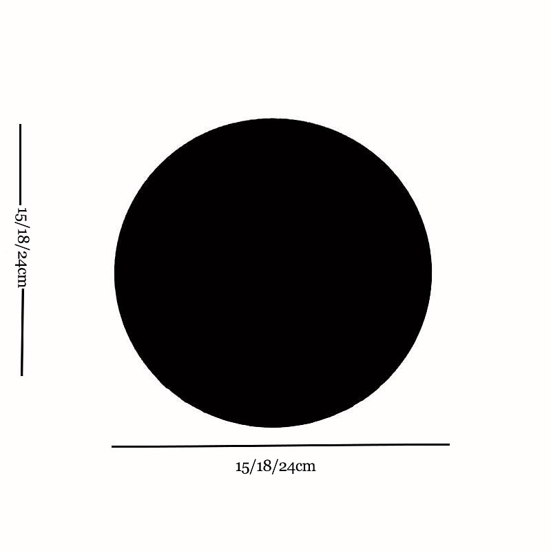 светодиодный наружный настенный светильник водонепроницаемый дизайн круга черный теплый белый / белый настенное освещение ip65 водонепроницаемый акриловый металлический наружный настенный светильник 2025 - $66.99 –P1