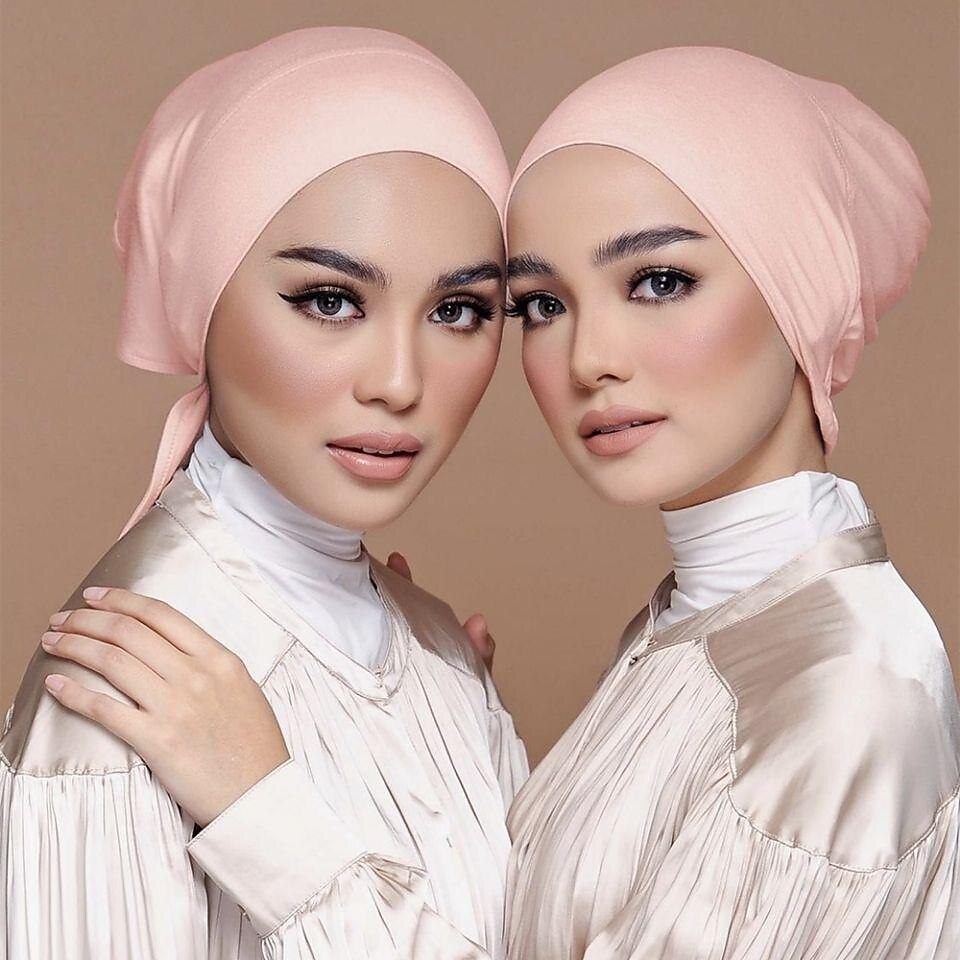 Muslim Underscarf Women Veil Hijab Bonnet Solid Color Scarf Turbans Head scarves For Female Hijab Cap Islamic Hat Turbante Mujer 2025 - $13.49 –P5