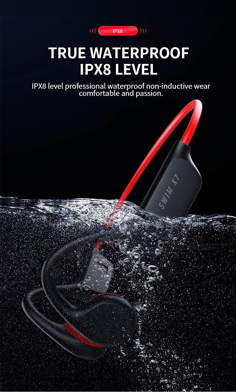 Bone Conduction Bluetooth Earphones - IPX8 Waterproof MP3 Player, 32GB Memory, HiFi Ear-Hook Headphones with Mic for Swimming​ 2025 - $55.99 –P5