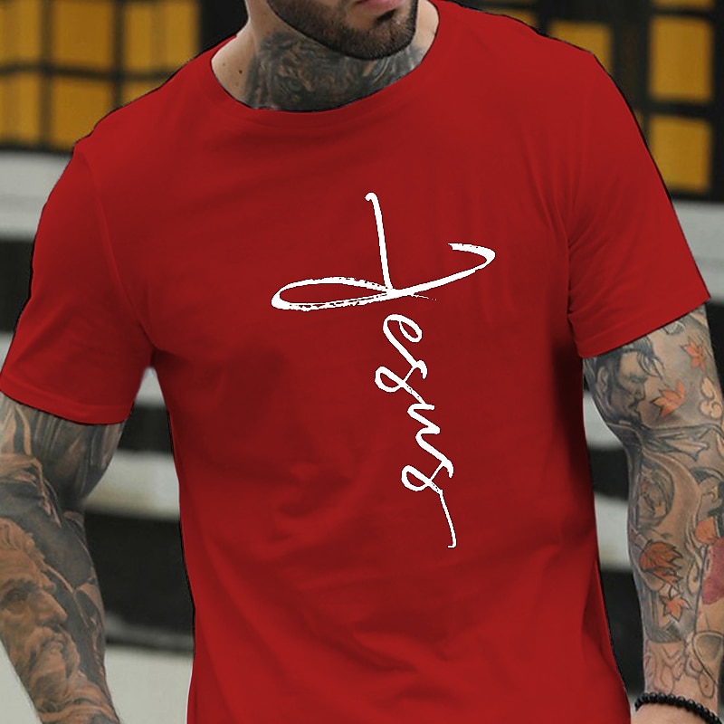 Homens Letra impressão de carta Camiseta Estilo casual Algodão Manga Curta Gráfico Camisa Vinho Preto Branco Camiseta confortável Férias Casual Roupas de estilistas de 2025 por $15.99 –P12