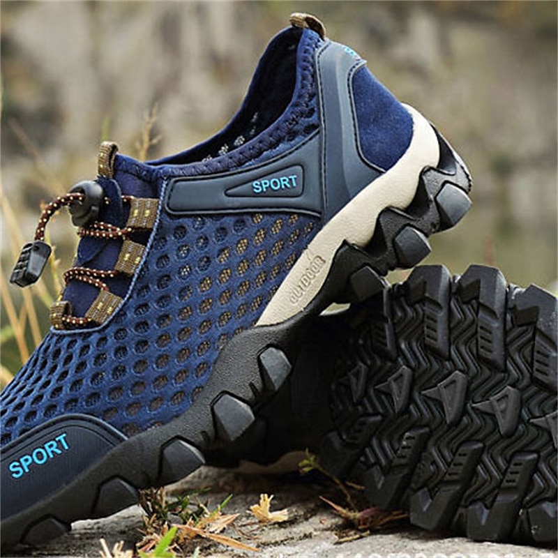 pustende mesh joggesko for menn – lette, sklisikre utendørs atletiske joggesko for fotturer, fotturer og vannsport 2025 - $32.99 –P9