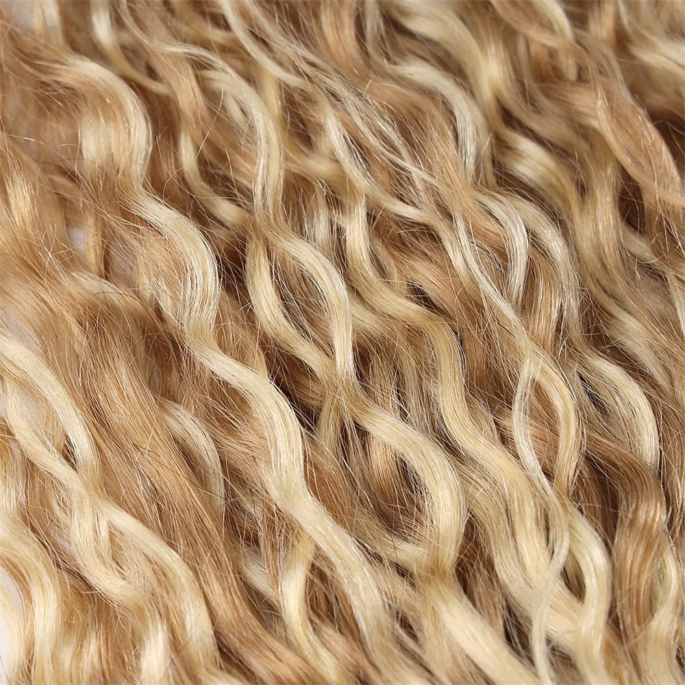 Brazilian P27-613 Water Wave Blonde Human Hair Extensions Unprocessed Human Hair Bundles Weft 1PC 100g Piano Color (18 100G Clip In Human Hair 2025 - $98.99 –P6