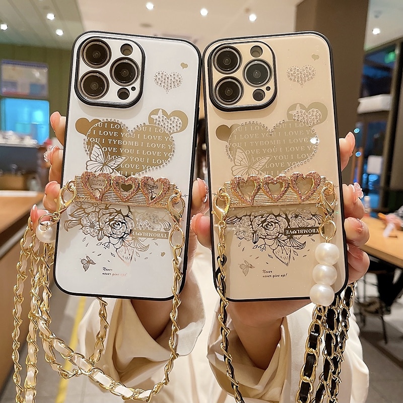 Glitter Rhinestone Diamond iPhone 15 14 13 12 11 Pro Max Case 